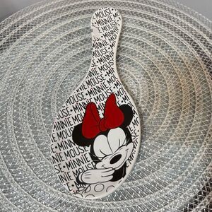 Disney Minnie Mouse Spoon Rest Red Black and White NWT